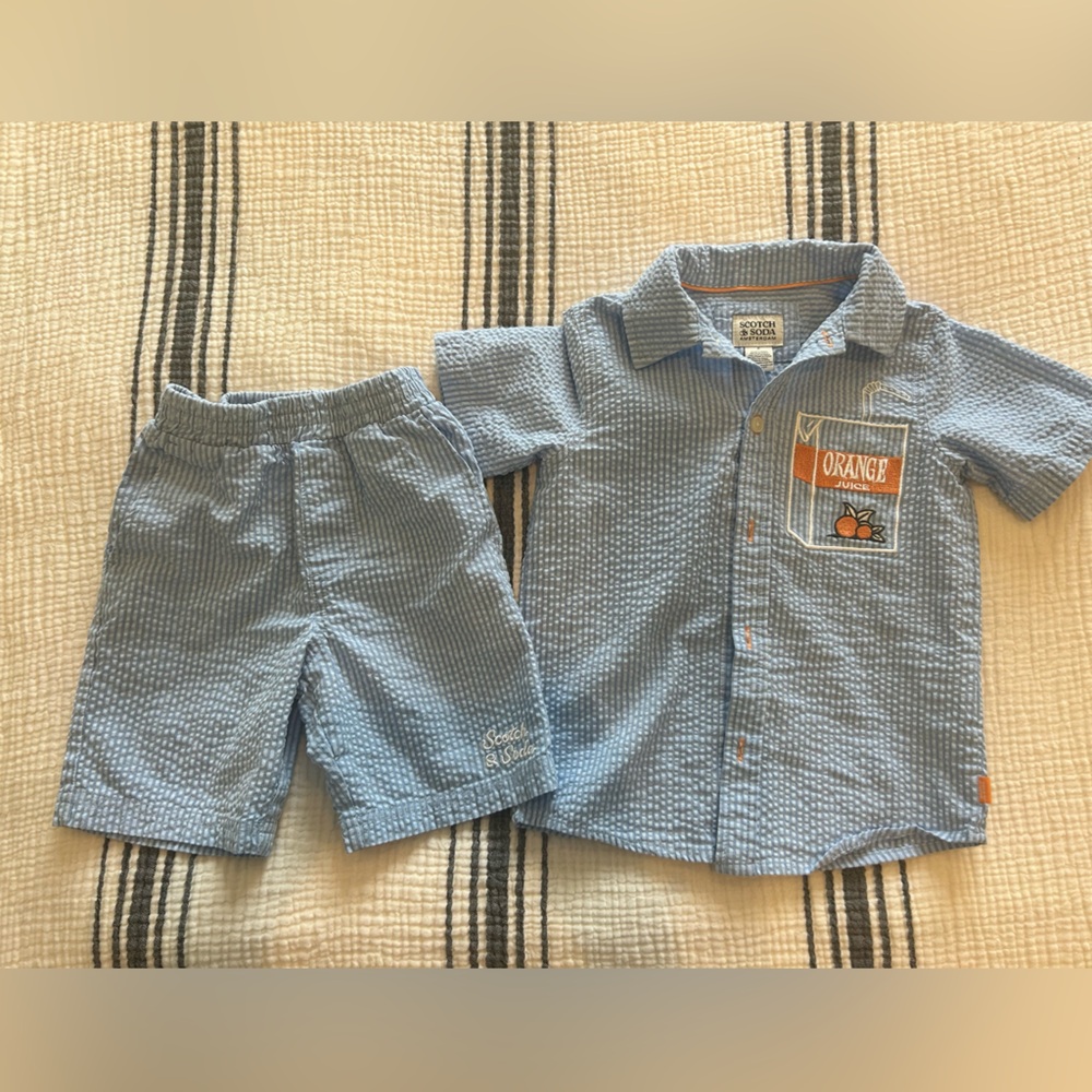 Scotch & Soda Boys Seersucker set